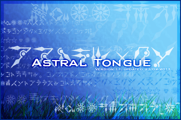 Font: Astral Tongue --UPDATE: VERSION 1.1