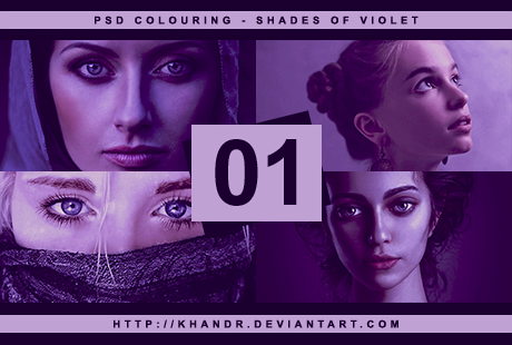 PSD #01 - Shades of Violet by KhanDR on DeviantArt