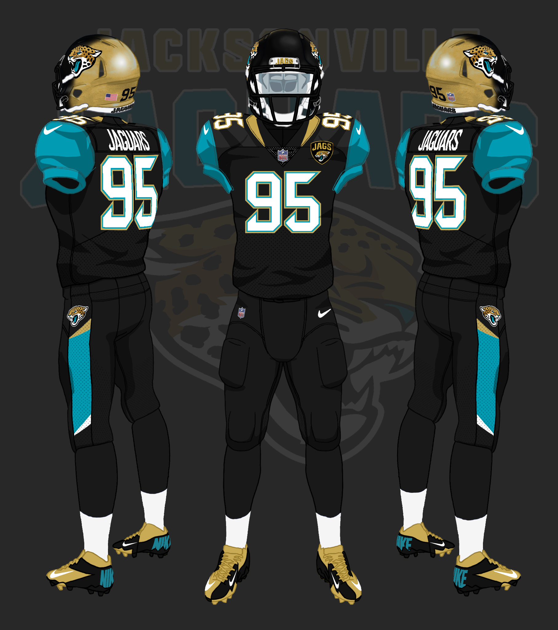 jacksonville jaguars uniforms