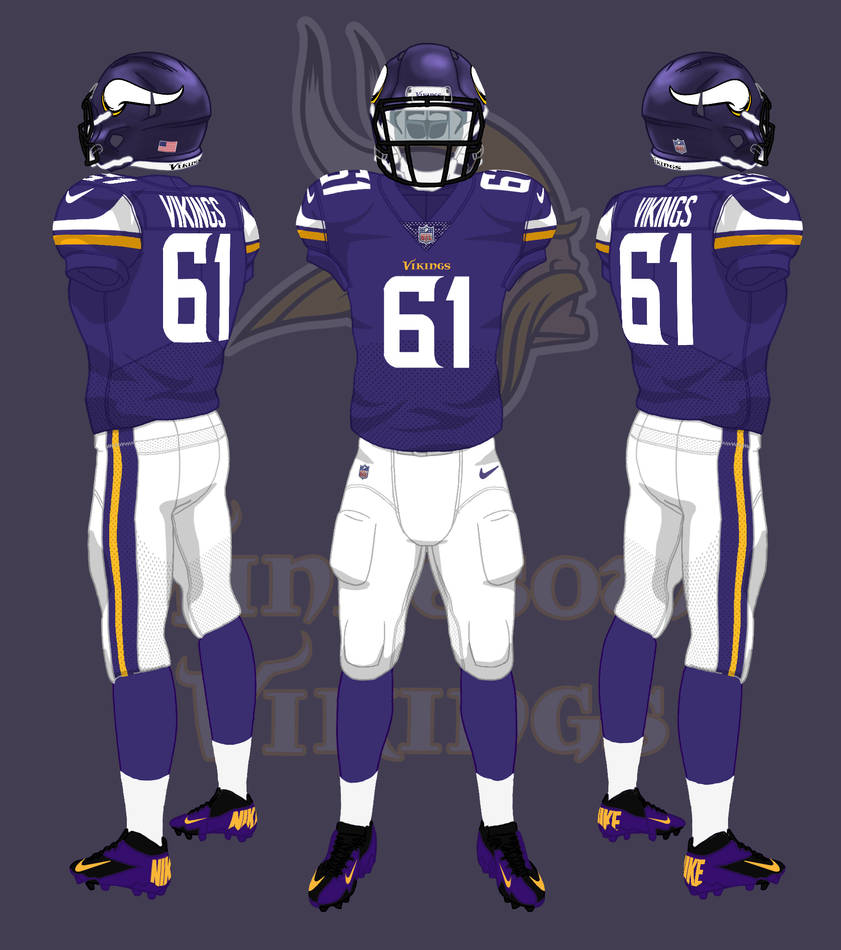 Minnesota Vikings uniforms by 