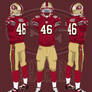 San Francisco 49ers 1996 - 2008 uniforms