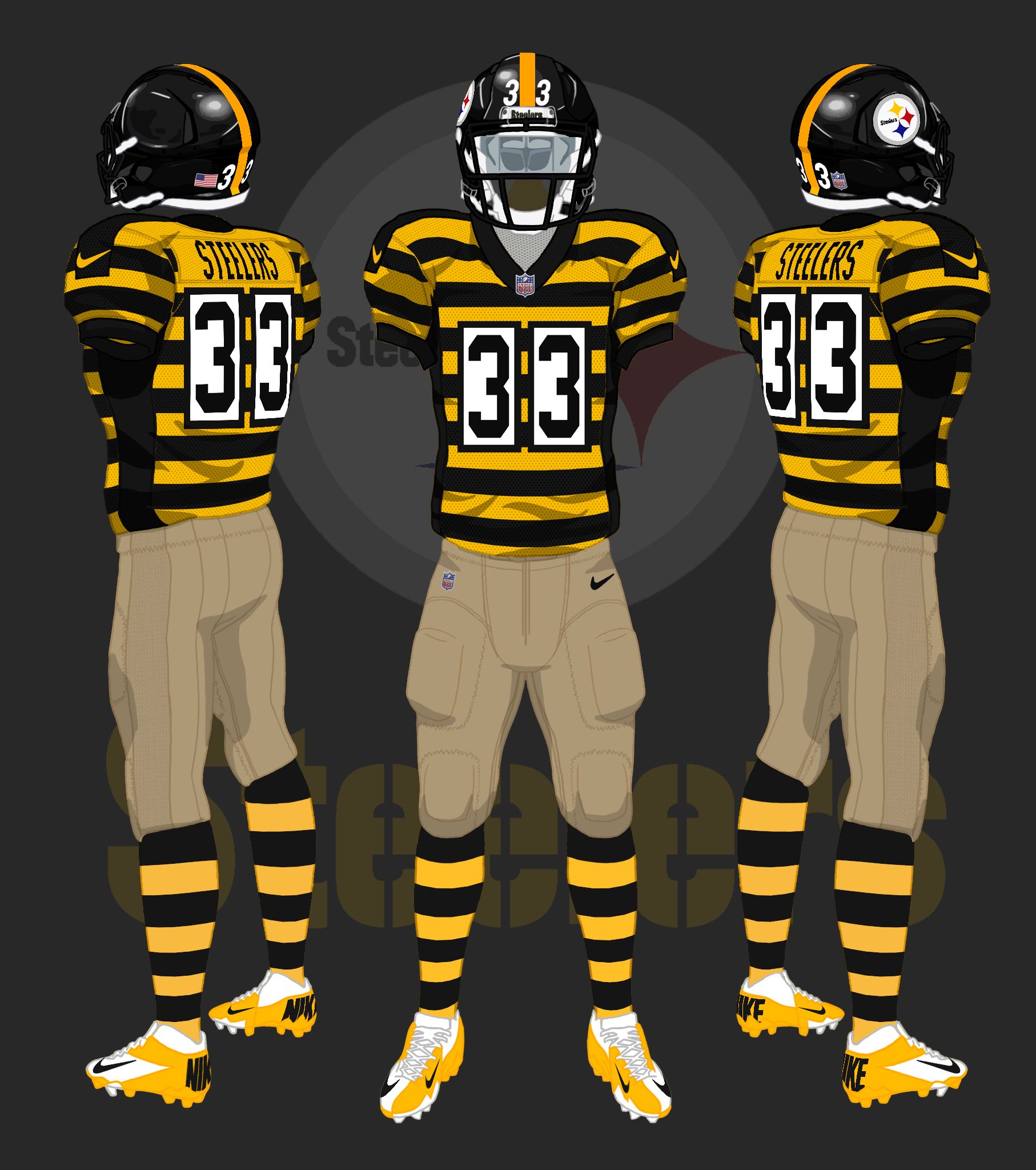 pittsburgh steelers alternate uniforms