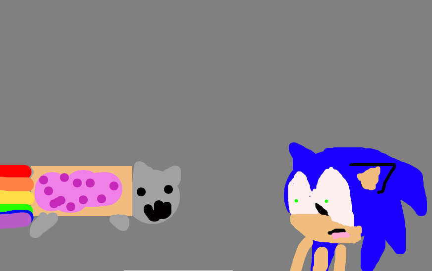 Sonic and Nyan Cat by PikaPikachu132 on DeviantArt