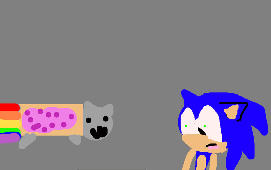 Sonic and Nyan Cat by PikaPikachu132 on DeviantArt