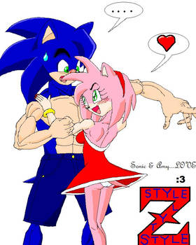 Sonic and Amy DBZ style