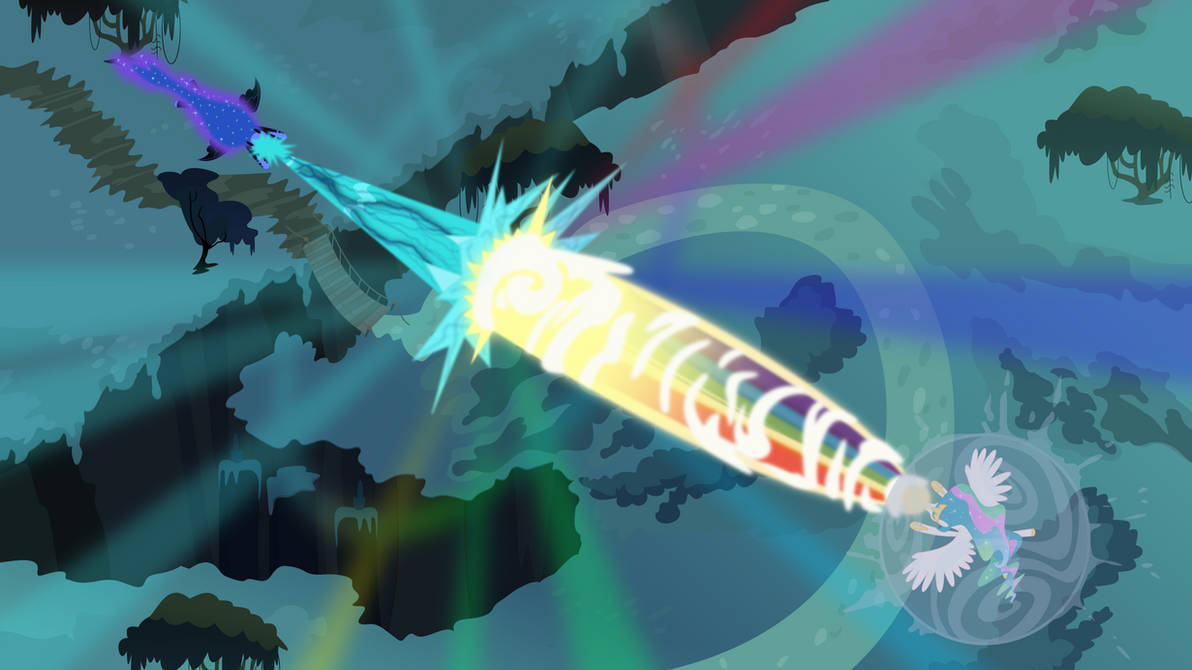 Princess Celestia vs. Nightmare Moon by imageconstructor on DeviantArt