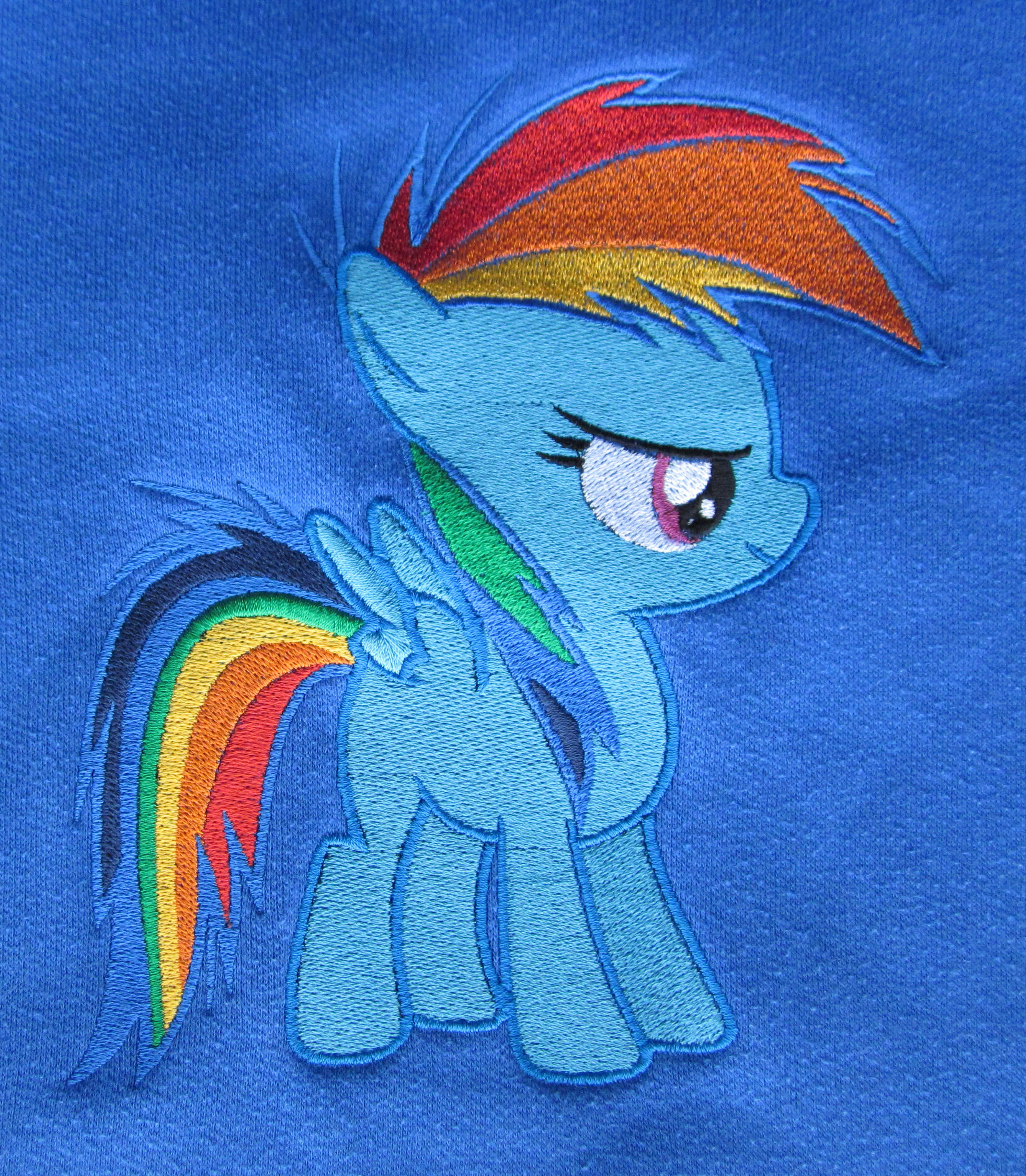 Rainbow Dash as a Filly embroidered