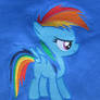 Rainbow Dash as a Filly embroidered