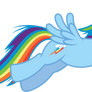 Rainbow Dash Filly Jumping