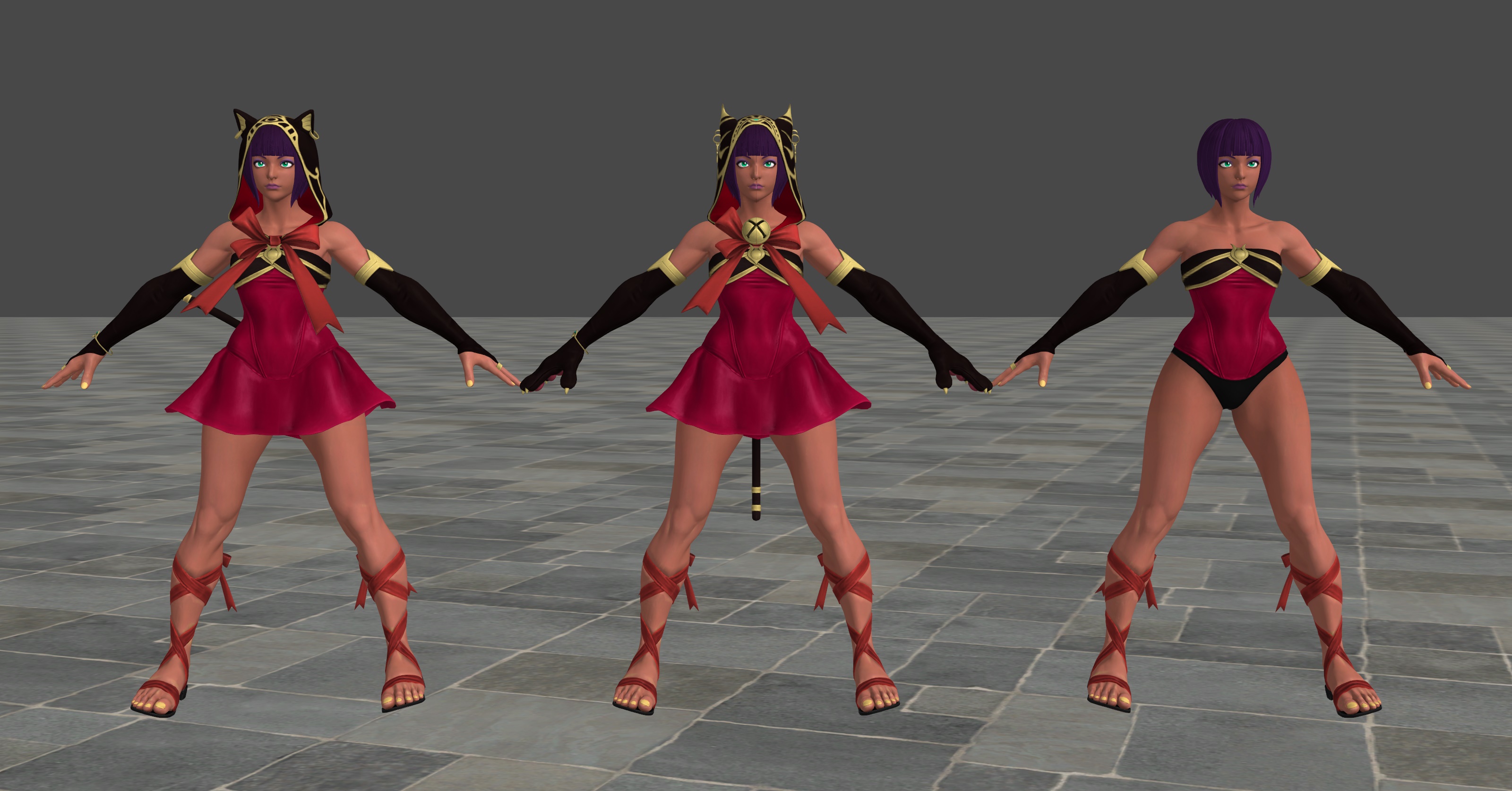 SFV Menat C5 Holiday XPS Model by ChrissyTee on DeviantArt