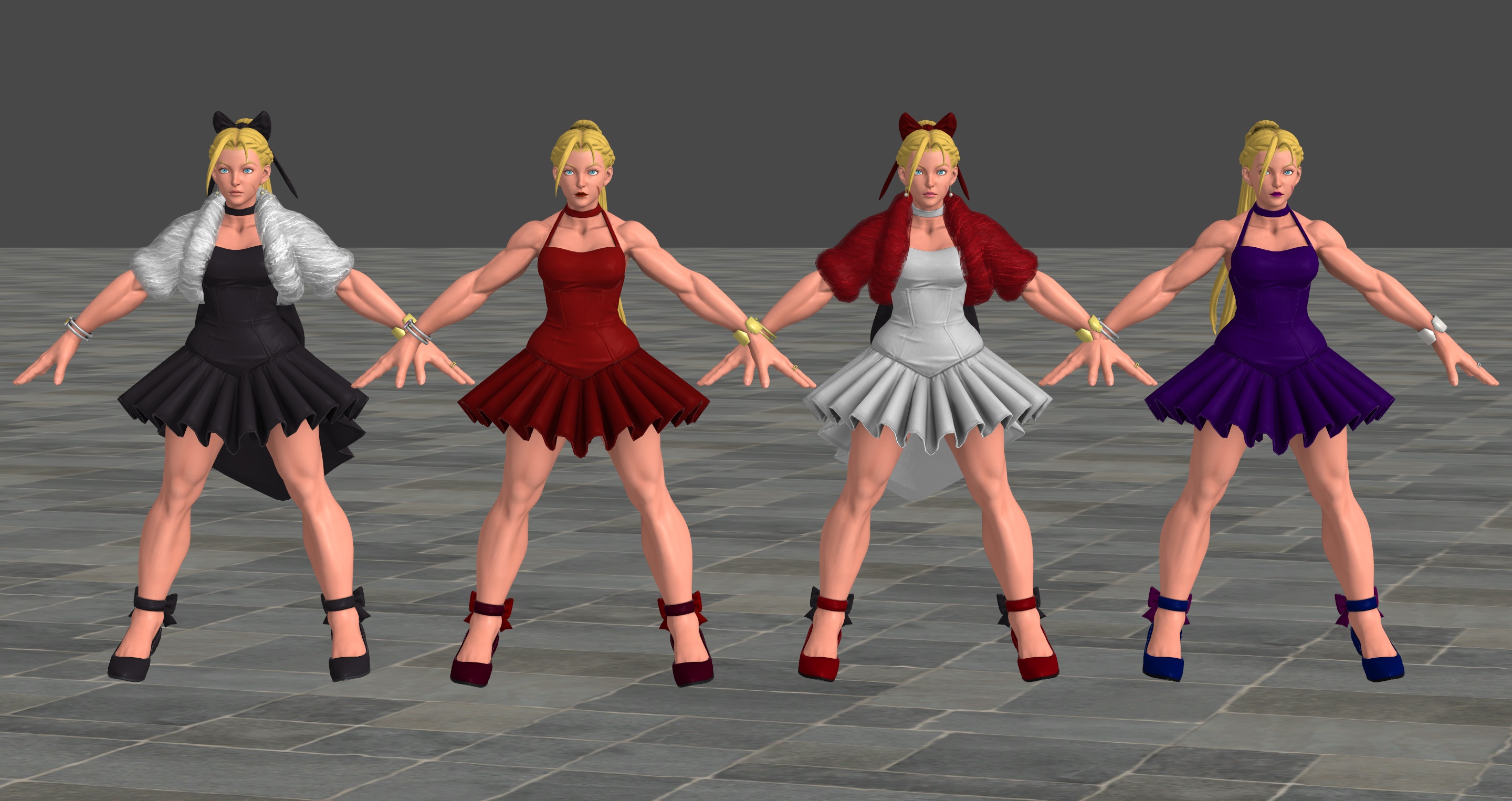 SFV:CE 👗 Cammy all official costumes 👗 