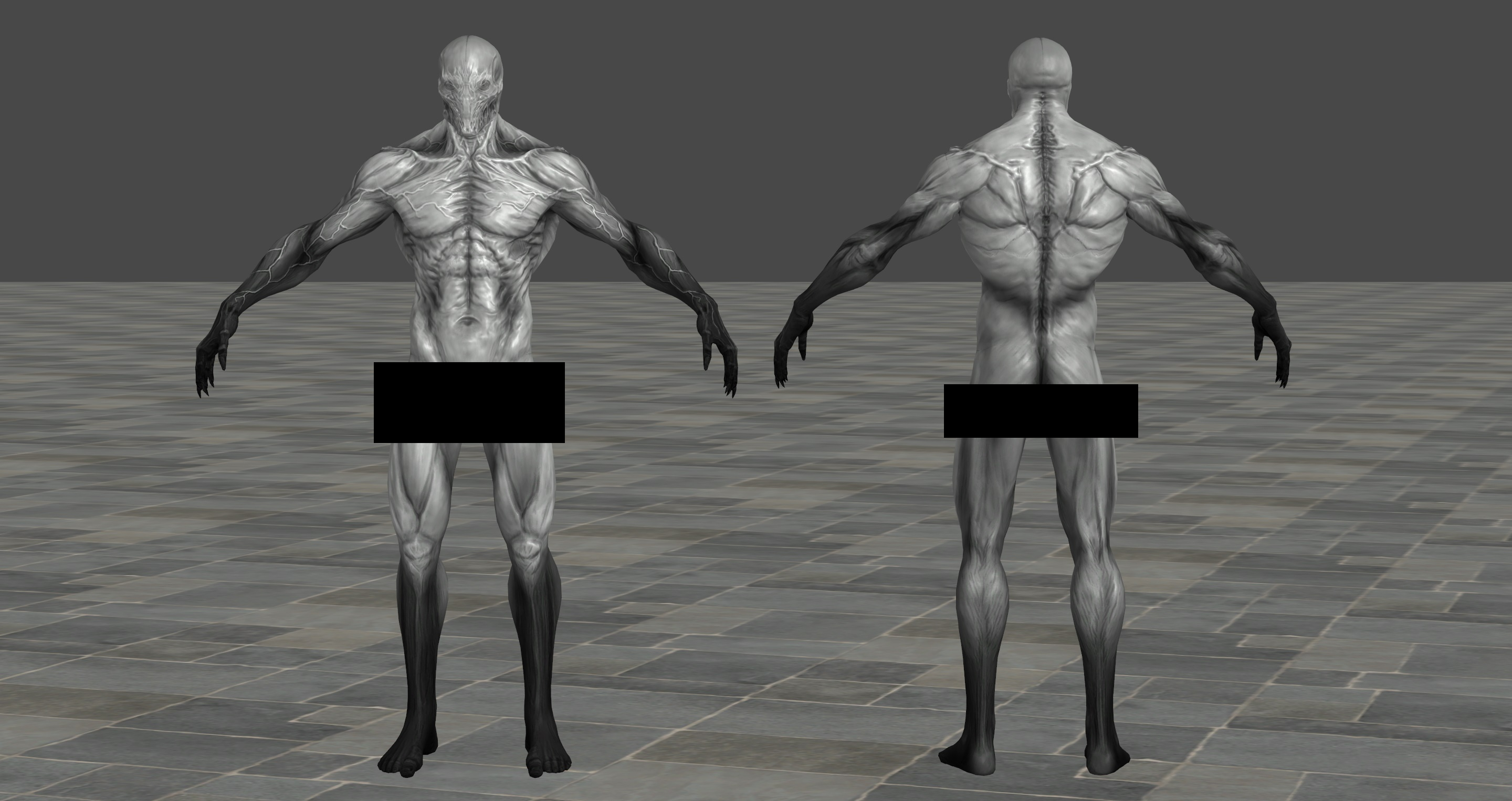 XPS Model Walrider Monster Nude Updated by Chrissy-Tee on DeviantArt
