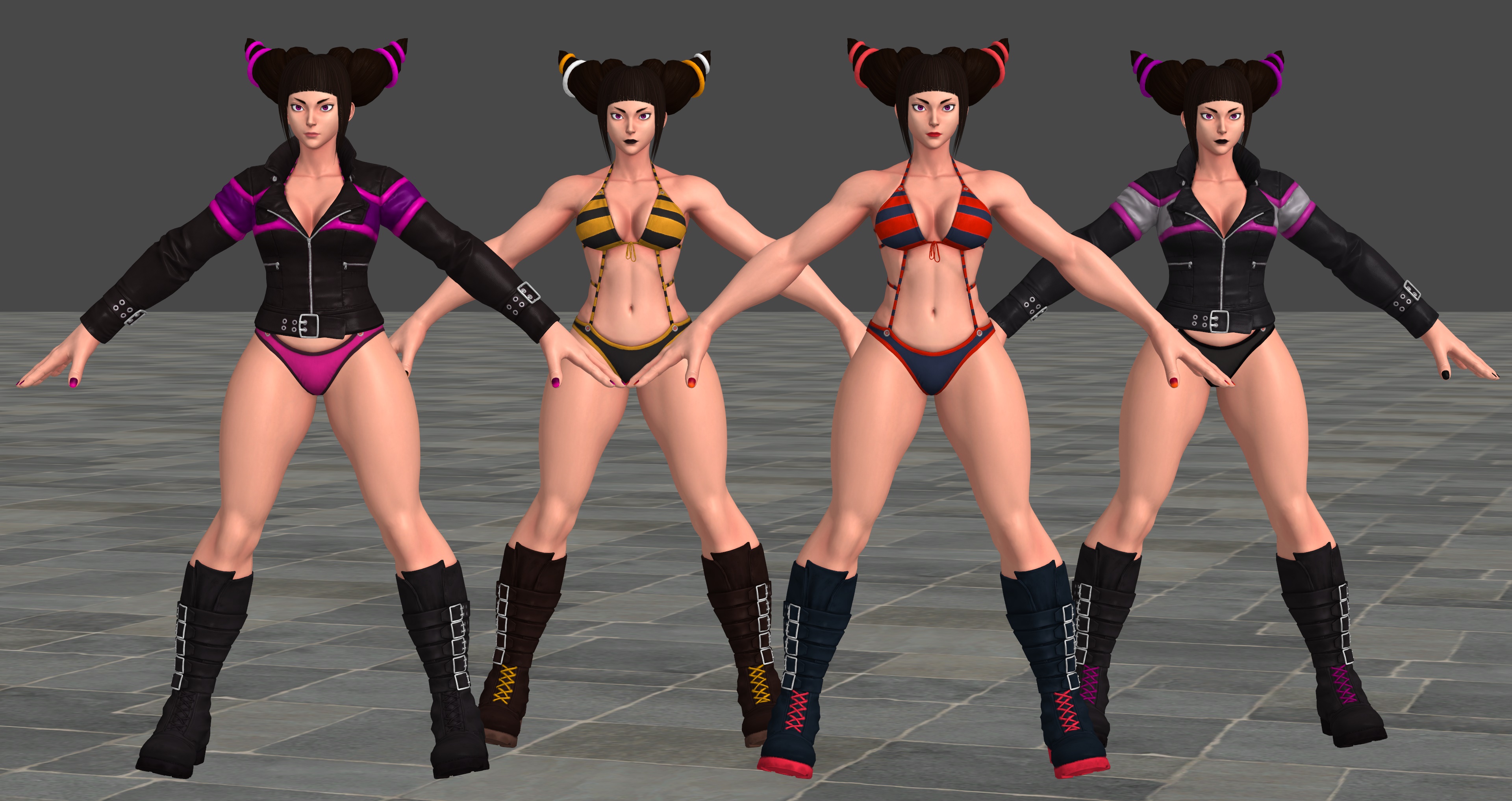 SFV Juri Swimsuit XPS Model.