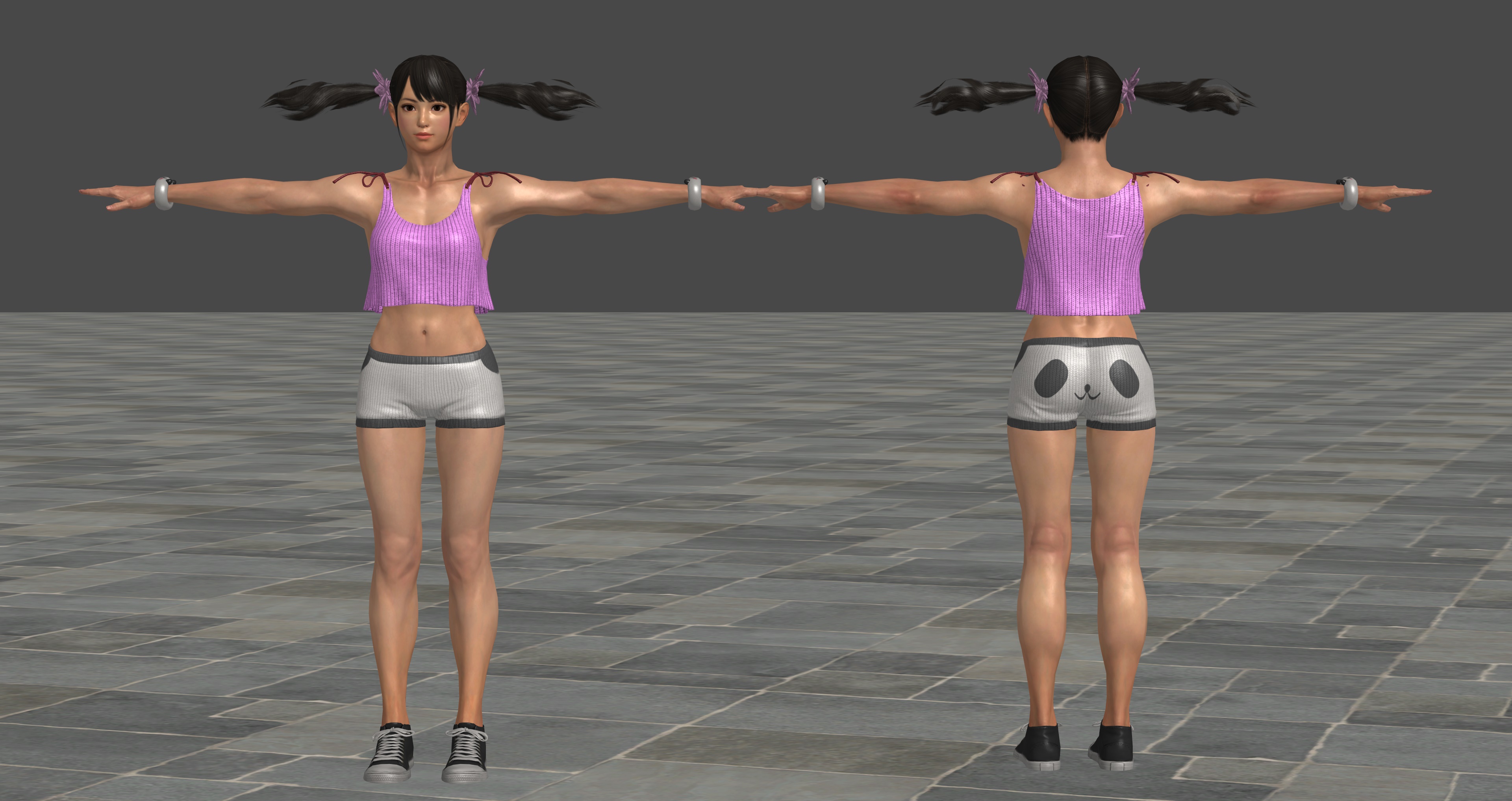 Tekken 7 Ling Xiaoyu Panda Costume XPS Model by Chrissy-Tee on DeviantArt