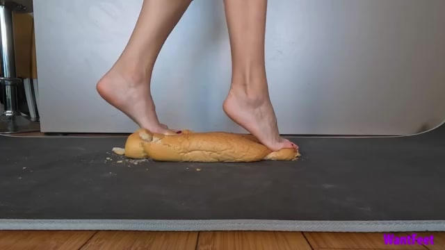 Petite Feet Bread Crush by wantfeetcom on DeviantArt