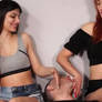 Double Domme Hand Worship