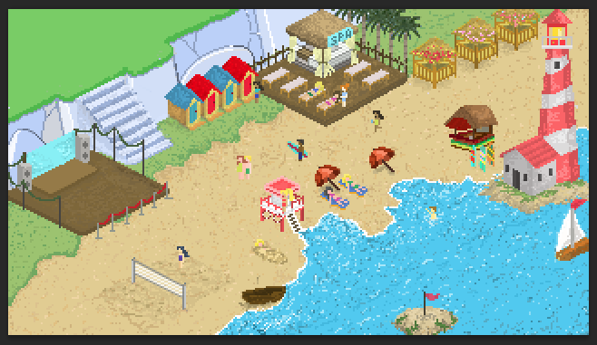 PIxel art: beach