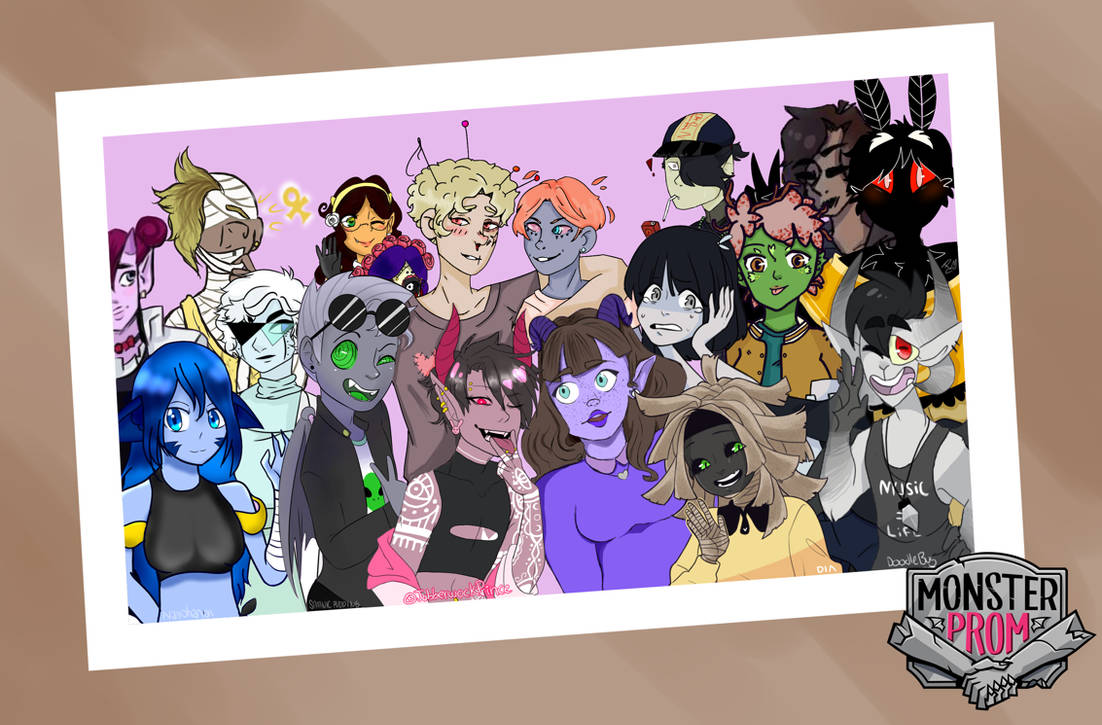 [Monster Prom OC] Class Picture (OPEN COLLAB) by diaboliiique on DeviantArt
