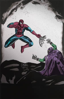 Spider-Man vs Prowler Print