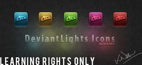 Deviant Lights icons .PSD by VA-Valor on DeviantArt