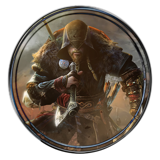assassin's creed valhalla helmet icon Eivor Raven Authentic Viking Shield, 24" / 30" vikingshields Assassin's Creed Valhalla Game Icon