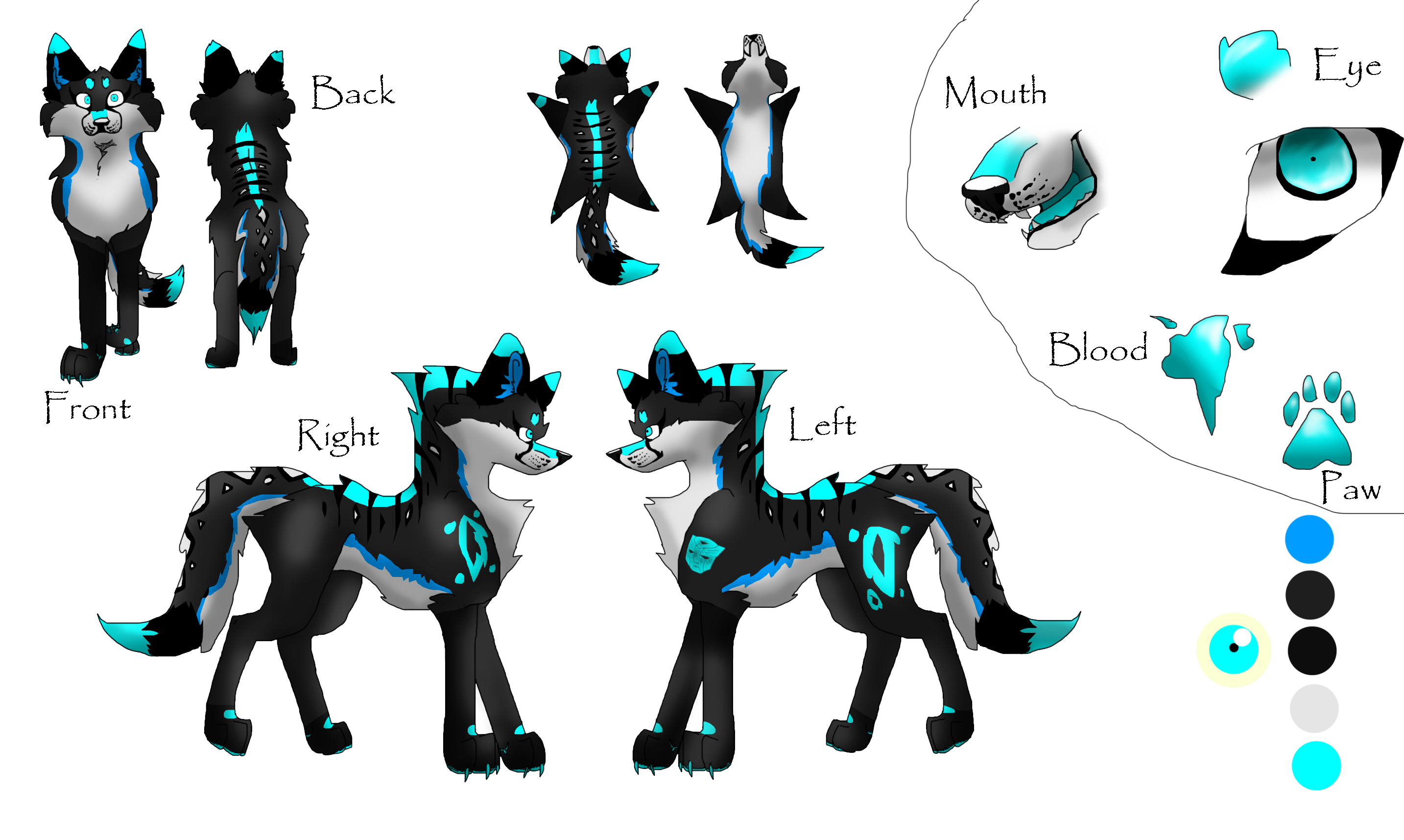 Reference Sheet: BlackBlood (wolf)