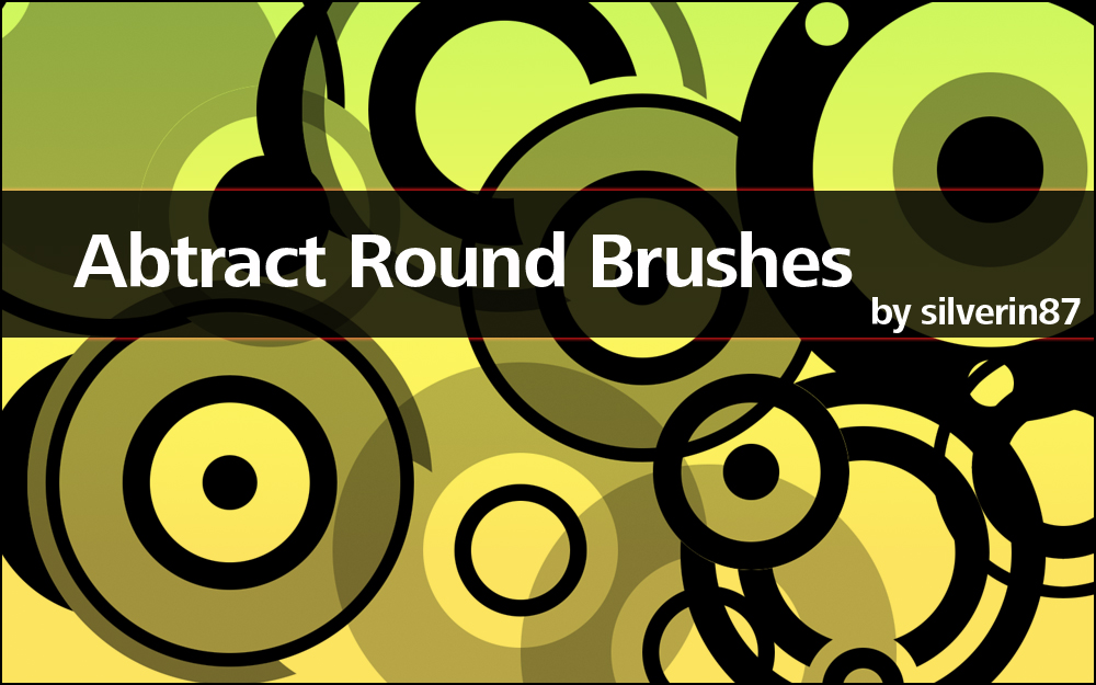Abstract Vector Round Brushes