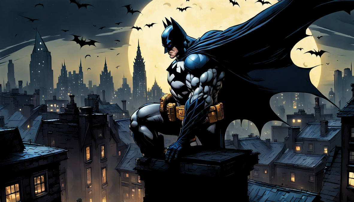 rooftop Bat by starship1057 on DeviantArt