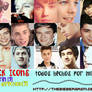 Pack icons One direction y Justin Bieber.