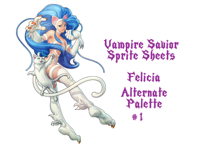 Felicia Sprite Sheet: Alt. Palette #1 (DL)