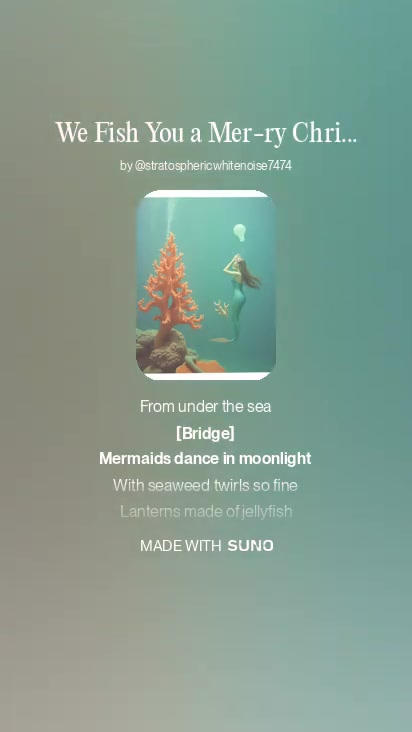 Mer Ry Add We Fish You a Mer-ry Christmas by Coralwerks on DeviantArt
