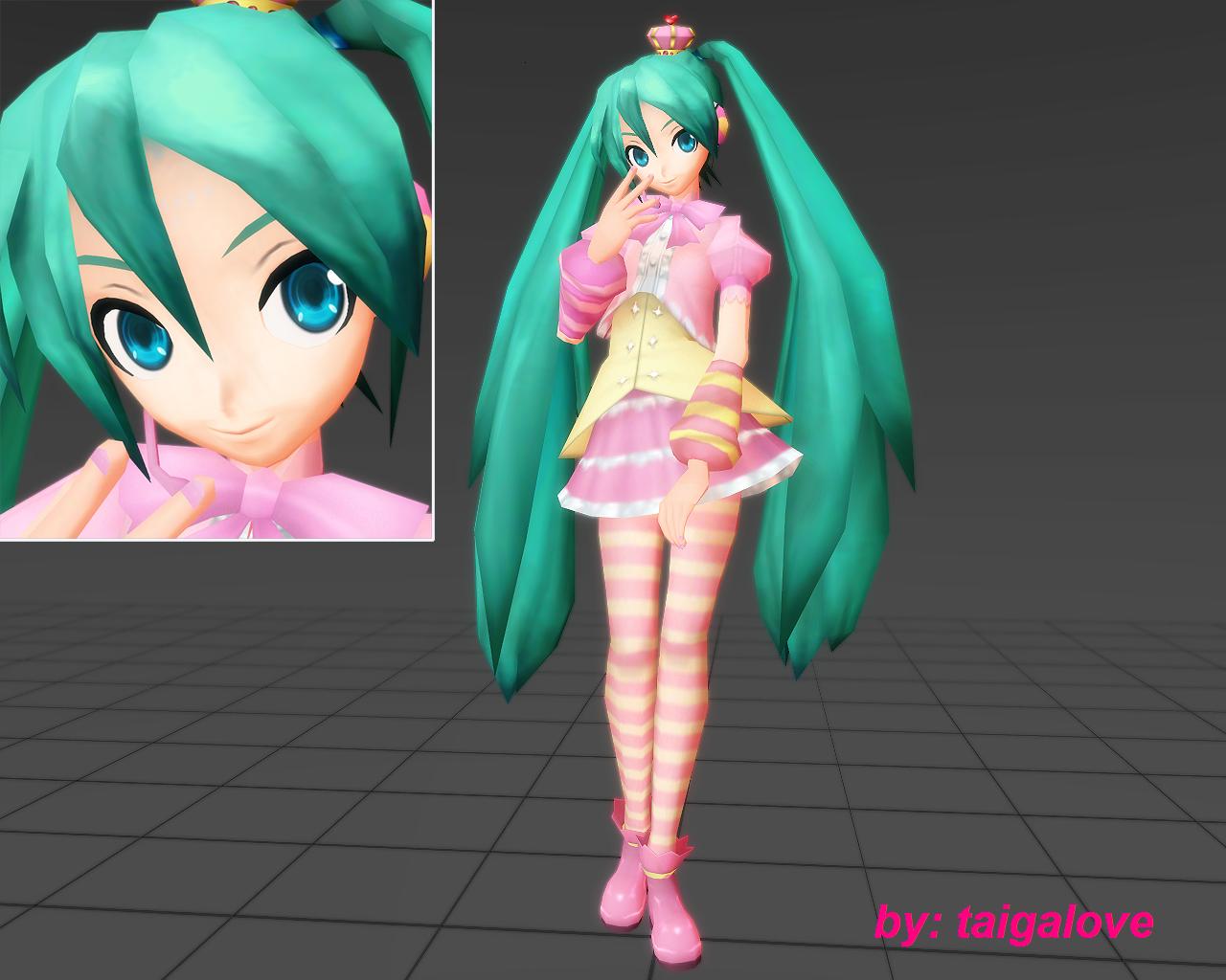 MMD hatsune miku princess PD DL!! by taigalove on DeviantArt