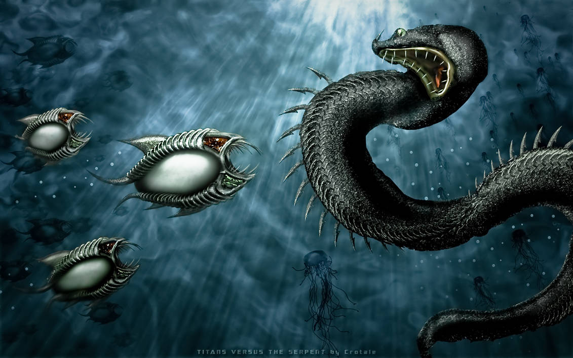 Морской змей 2023. Аспид водяной демон. Абайя мифический угорь. Морские чудовища. Морской змей.