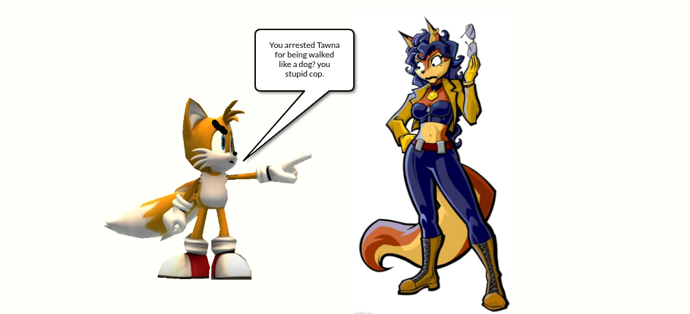 Tails Calls Out Carmelita by NeoTheBat100 on DeviantArt