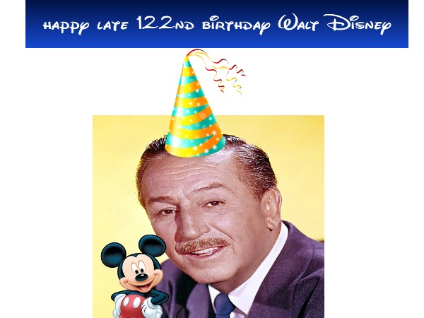 Happy Late 122nd Birthday Walt Disney by NeoTheBat100 on DeviantArt