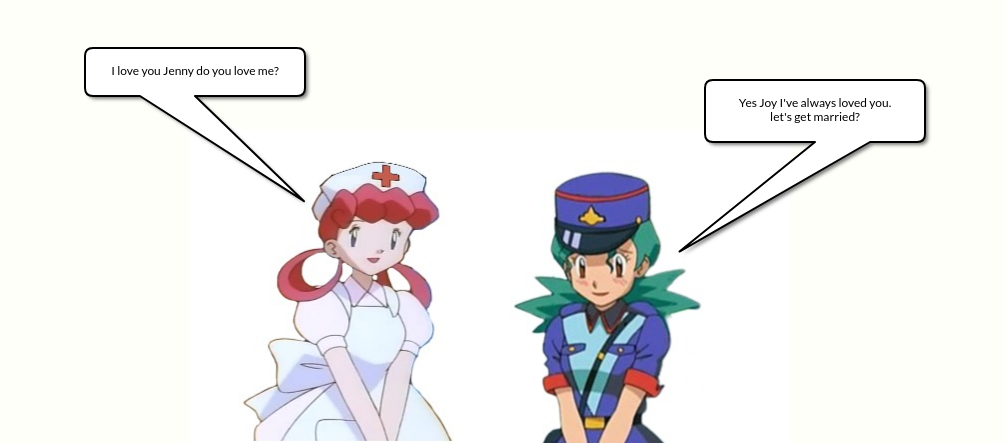 Nurse Joy Loves Officer Jenny by NeoTurboBat2000 on DeviantArt