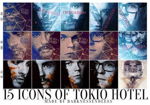 15 Galaxy Tokio Hotel icons