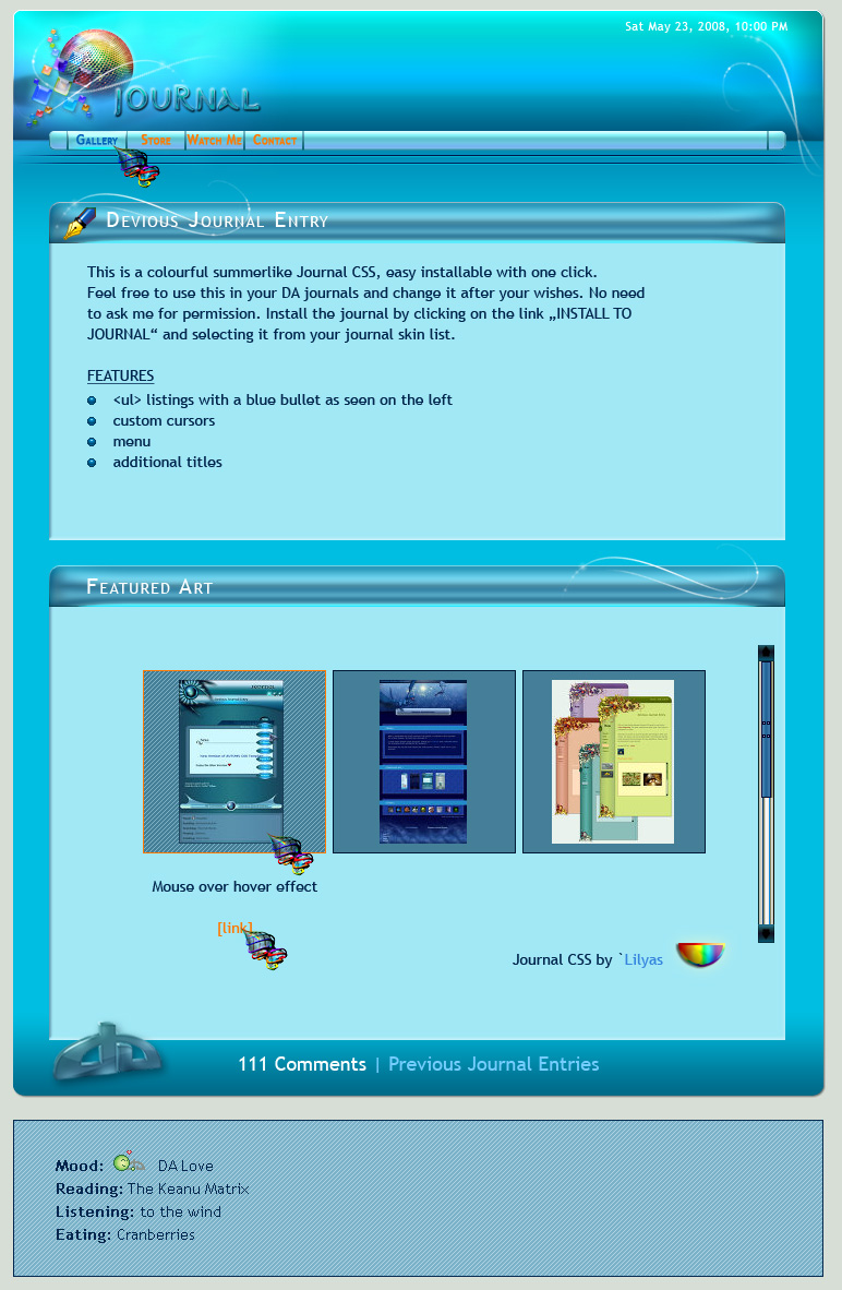 Turquoise Blue Css Summer Turquoise CSS by Lilyas on DeviantArt