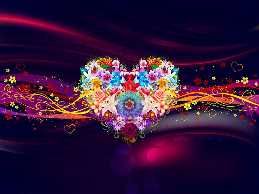 Hearts and Flowers Wallpapers  Top Free Hearts and Flowers Backgrounds   WallpaperAccess