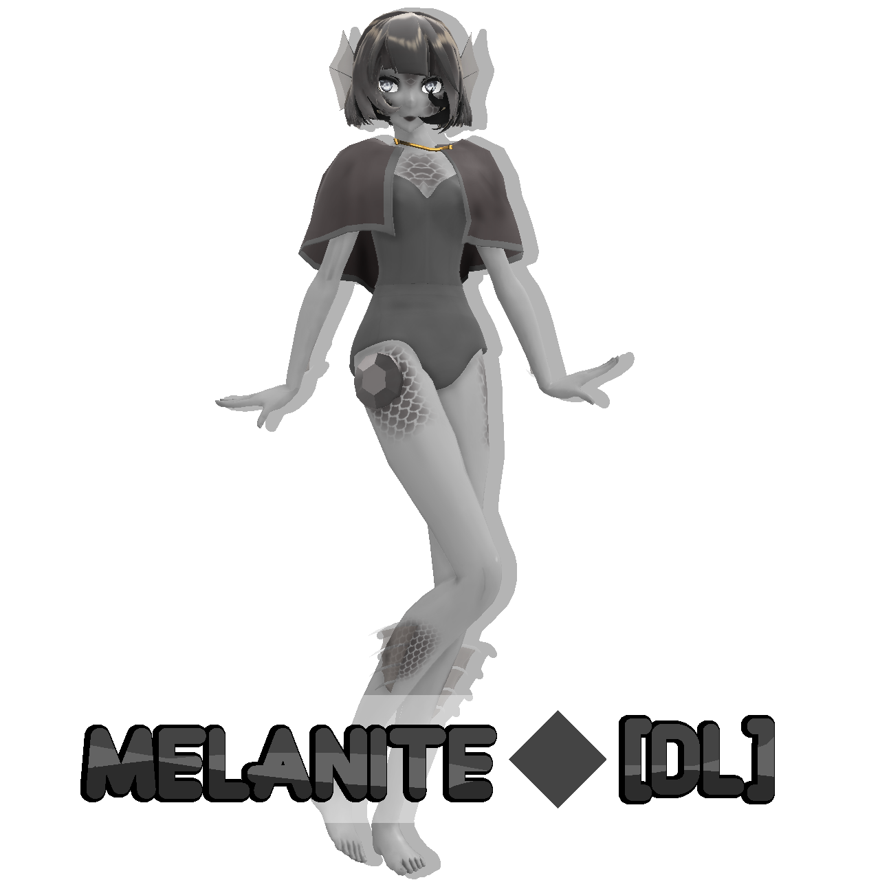 [MMD SU OC] Melanite [DL] by InvaderIka on DeviantArt