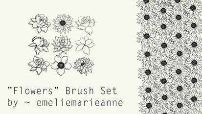 ''Flowers'' Brush Set for Photoshop
