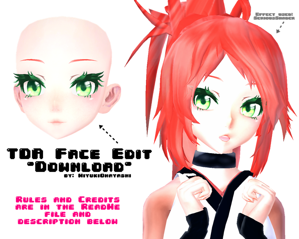 MMD Tda Head Edit DL