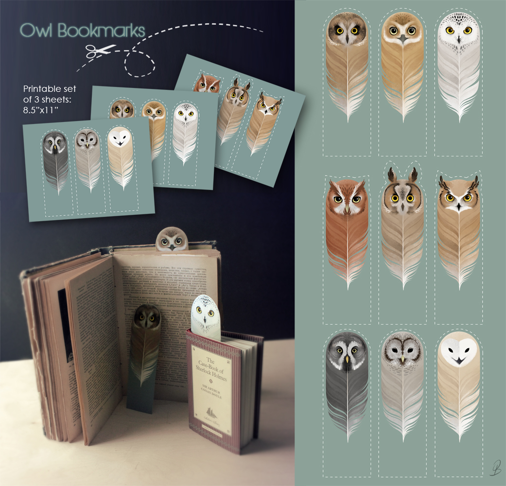 Owl Bookmarks