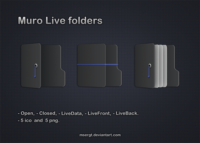 Muro Live folders by msergt