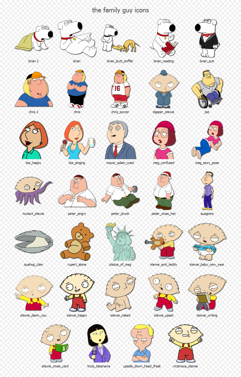 The Family Guy Icons