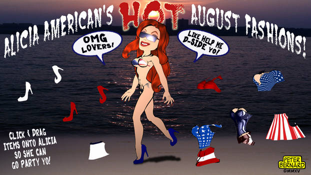 Alicia American Summer Fun Dress Up Game Yay!