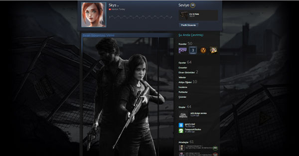 The Last Of Us Joel Ellie Steam Profile Animated By Skyscx On Deviantart