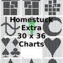 Homestuck Quadrants + Extras 30x36 Knitting Charts
