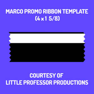 Marco Promo Ribbon Template for 4 x 1 5/8 Ribbons