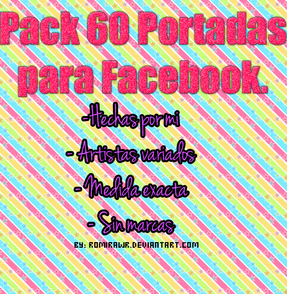 Pack 60 Portadas para Facebook. by RomiRawr on DeviantArt